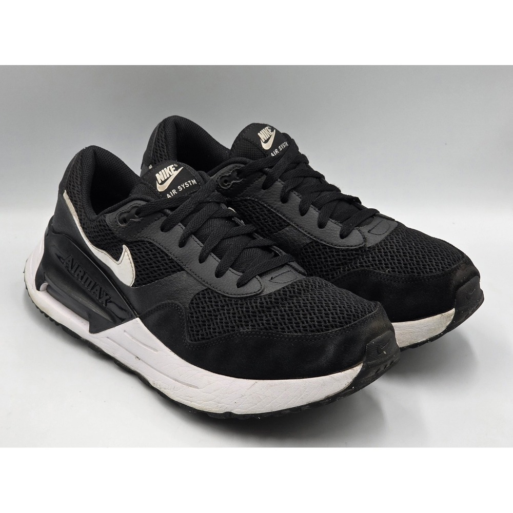 Nike Air Max SYSTM Mens 11.5 Black Grey White Sneakers DM9537-001